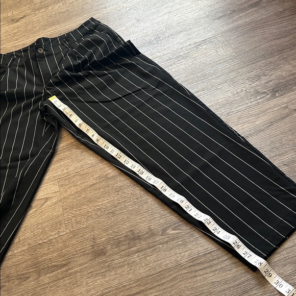 Black Pinstripe Trousers - Picture 6 of 7